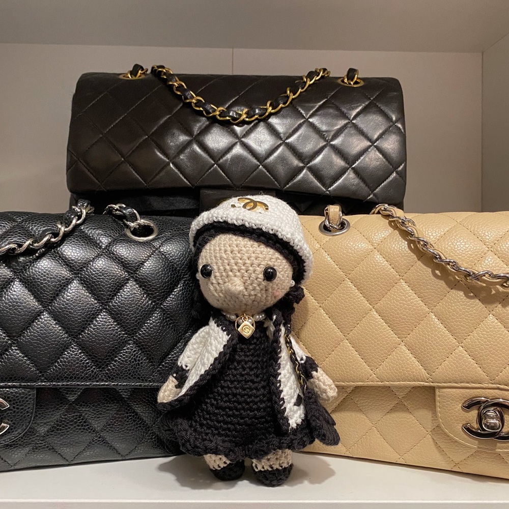 Hand made Crochet Coco Chanel Doll